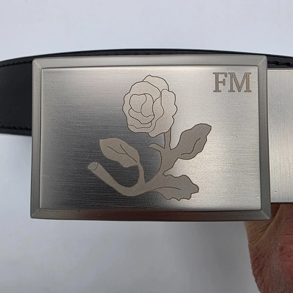NexBelt Golf‎ Genuine Leather Black The Belt Without Holes Ratchet Rose Buckle